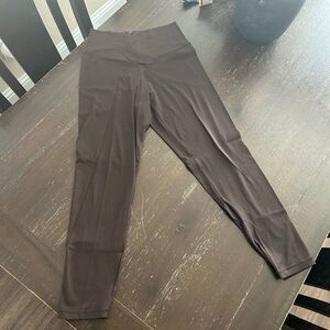 Aerie Brown High-Waisted Crossover Leggings